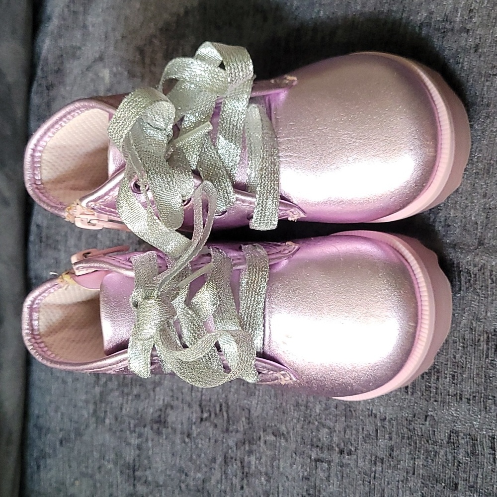 Sophia Webster Mini Girls Pink purple Rococo Leather Boots Girls